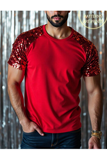 SHEIN MANFINITY T-shirt by Shein, red