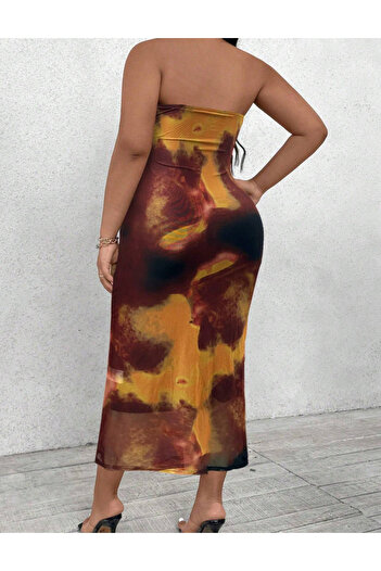 Sheya Shein Curve+ midi dress, mix colors