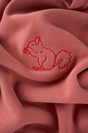 WWF Market Squirrel Supersoft Hoodie - Pink