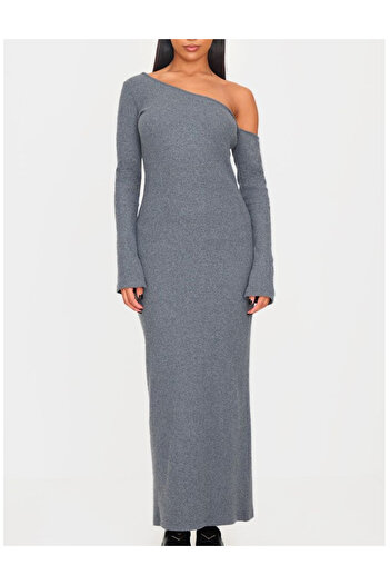 Pretty Little Thing PRETTYLITTLETHING maxi dress, gray