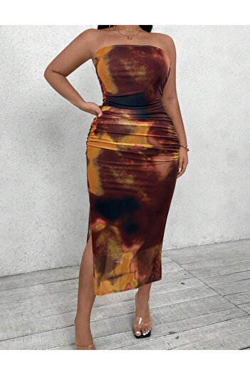 Sheya Shein Curve+ midi dress, mix colors