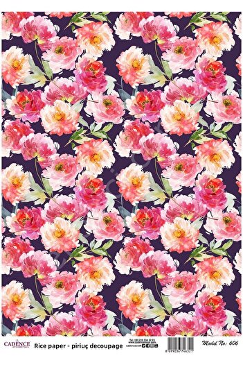Cadence Brass Decoupage Paper - Model 606