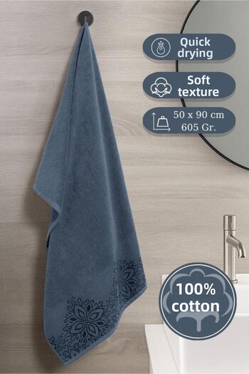 Karna Home Cotton Single Towel Jacquard Clover - 50 X 90