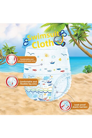 Molfix Swimsuit Baby Diapers Size 4-5 33 Pieces 9-15 Kg