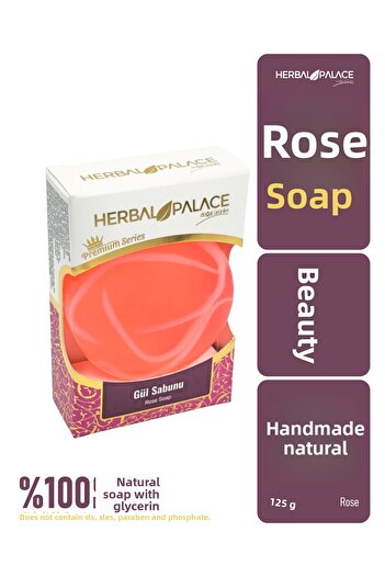 Herbal Palace Rose Soap - Beauty - Handmade with Glycerin