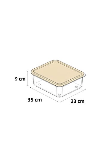 MHK Collection Large Size Storage Container with Lid – 5 Lt