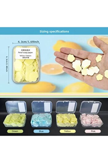 safestore 10 Packs Perfumed Melting Paper Soap Kids School Disinfectant Hand Soap Camping Picnic