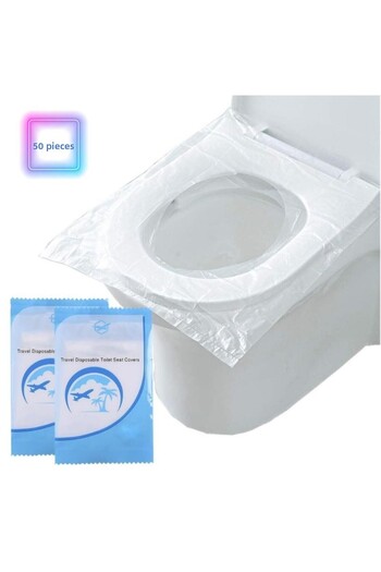 OLLEVRA 50 Disposable Practical Hygienic Toilet Seat Covers