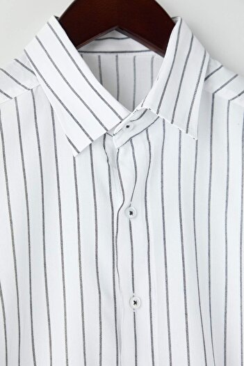 Trendyol Collection White Regular Men's Shirt Tmnaw26Go00026