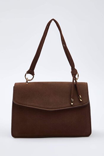 TRENDYOL SHOES Braune Wildledertasche TAKSS25OC00007