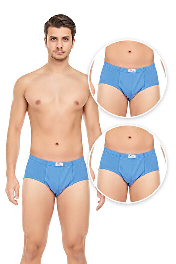 CENNETOĞLU Men's 3-Piece Combed Cotton Slip Panties
