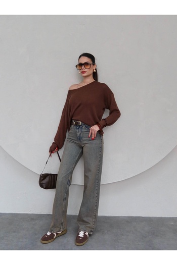 ESRAHELVACI Pantaloni de blugi drepti antici Orj