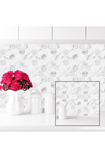 Stickez Tiles 3d Kendinden Yapışkanlı Duvar Karosu 30,5 cm x 30,5 cm (4 ADET) 0,371 m²