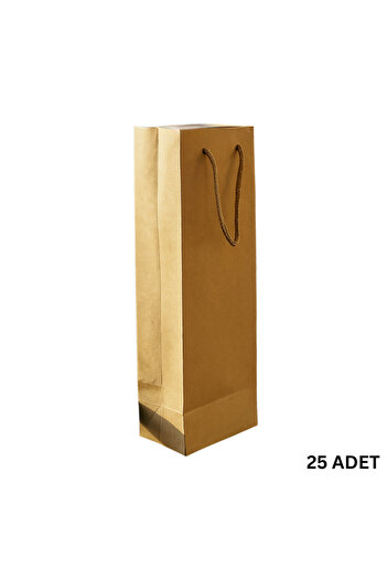 roco paper Картонна сумка Kraft, сумка для пляшок, подарункова та транспортна сумка, 12x10x38 см, 25 штук