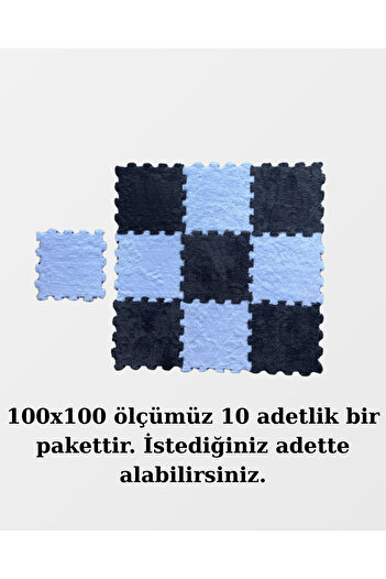 DECOZEYN Sarı Kırmızı Renk Peluş Taraftar Halısı Yapboz puzzle halı Japonhalı