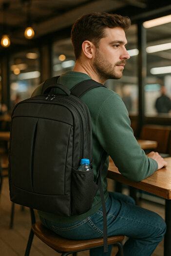 NS reliable Business Pro Backpack 15.6"-17.6" Laptop Notebook Laptop Backpack-black