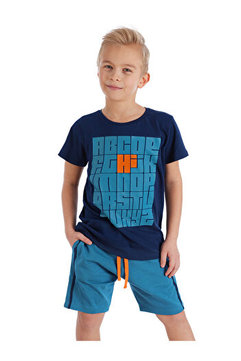 MSHB&G Boy's Alphabet Summer Comfortable T-shirt and Shorts Set