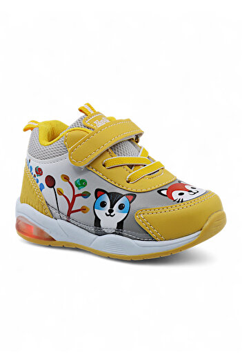 Khayt Zıpzıp Orthopedic Lightweight Nest Nursery Home Unisex Lighted Children's Sports Shoes