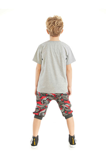 MSHB&G Triceratops Boy T-shirt Capri Shorts Set