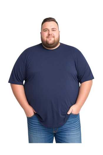 sngl Tricou oversize pentru bărbați de mărime mare - mânecă scurtă, 3xl-8xl
