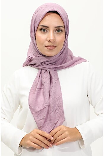 sefamerve Plain Bamboo Scarf 2056-22 Light Lilac