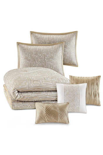 Bee Home Lenox Neutral | 11-Piece Double Duvet Set
