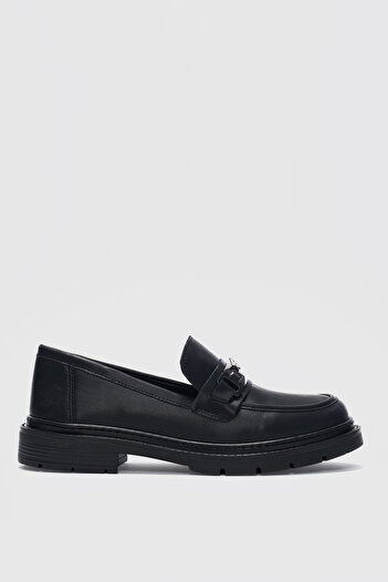 selinshoes Milora ниски обувки с колан и сребърни аксесоари - ЧЕРНИ