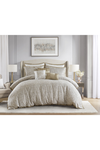 Bee Home Lenox Neutral | 11-Piece Double Duvet Set