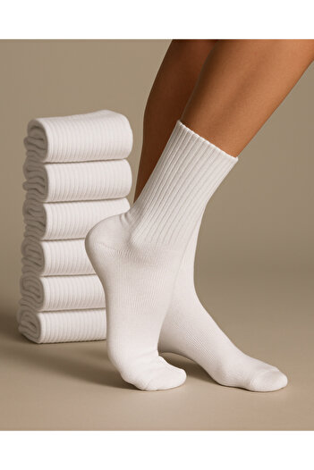 Textia Home 6 Pairs Cotton Tennis Socks Socket Boy - Unisex