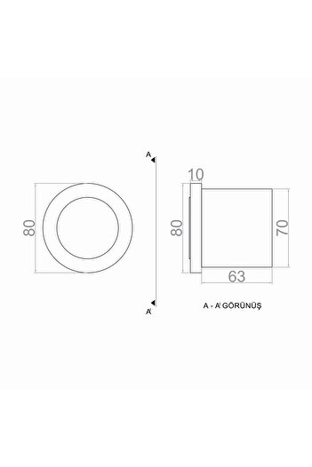 voxlamp lighting solutions Merdiven Duvar Led Aplik 8cm