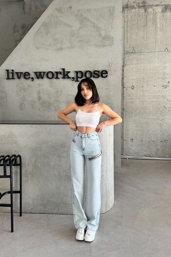 XRAY JEANS Жіночі широкі брюки з високою талією Palazzo, сині джинсові брюки