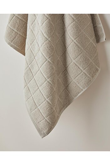 English Home Chequer 100% бавовняний банний рушник 80x150 см бежевий (15.09.2025)