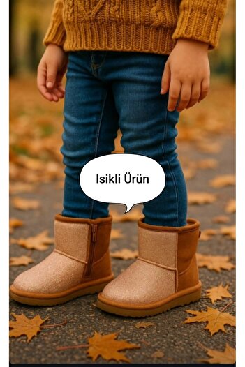 patik ayakkabı Suya Dayanıklı Çocuk Botu Işıklı