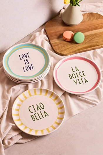 Perotti La Dolce Vita 6 Kişilik Pasta Takımı 21 cm