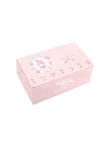 Miniso 8PCS Sanrio Melody Tea Party Handmade Blind Box Children's Small Toys Desktop Decoration Ornament Do