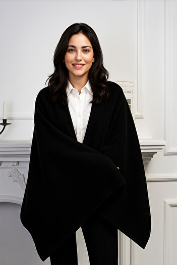 akyıldız iş elbiseleri BLACK FLEECE SCARF SHOE SHOULDER SCARF CAFE, RESTAURANT, HOTEL SCARF