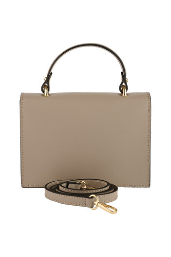 AZZURA Geanta Grace, din piele 100% naturala taupe deschis