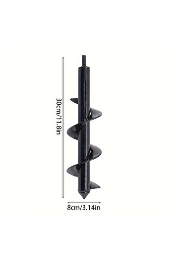 Choice 30CM Garden auger bits for planting hexagonal shaft drill bits require no power Solid steel auger fo