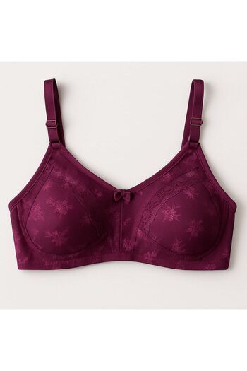 enmodaiçgiyim Sutien de recuperare Fără burete Fără sârmă Dantela fără sudură Sutien confortabil de zi cu zi Culoare violet