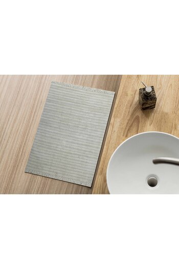 Al kaffary Luxury Kafton Entrance Rug with Elegant Design and High Quality Material, Silver