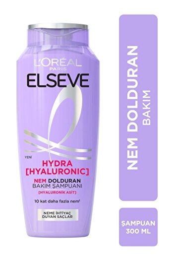 ELSEVE Hydra [hyaluronic] Nem İle Dolgunlaştıran Saç Bakım Seti - Şampuan+Saç Bakım Kremi+Serum+Maske+fırça