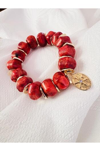 DEVİ fashion Coral Natural Stone Bracelet