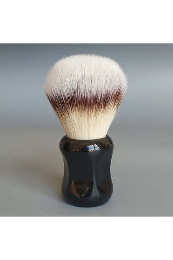 Choice black handle dscosmetic T4 soft synthetic hair shaving brush resin handle by hand made shave brush