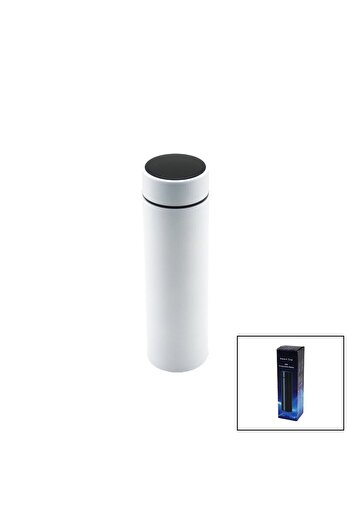 Beruflic White Led Temperature Display 304-Steel Thermos 500ml with Filter 12 Hours Hot - Cold Retention (5273)