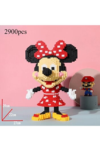 Choice no box Disney Building Blocks Mickey Mouse Minnie Mouse Jigsaw Small Pellet Model Desktop Furnishing