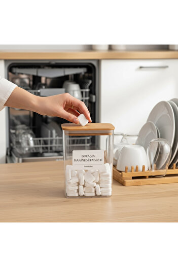zezedesing Dishwasher Tablet Detergent Box/jar
