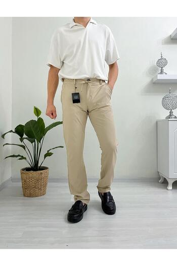 Deex Factors THALON Erkek Sarı Beli Bağlamalı Jogger Pantolon