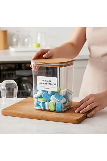 zezedesing Dishwasher Tablet Detergent Box/jar