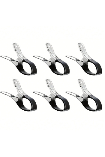 Choice Black 6pcs 6pcs/Set Pool Cover Clips Stainless Steel Wind Guard Clamps with Blue Plastic Handles Win