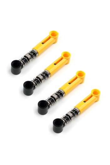 Choice 4PCS 76537 Yellow 4PCS Soft Spring Shock Arm MOC Technological Bricks DIY Parts Building Blocks Shoc
